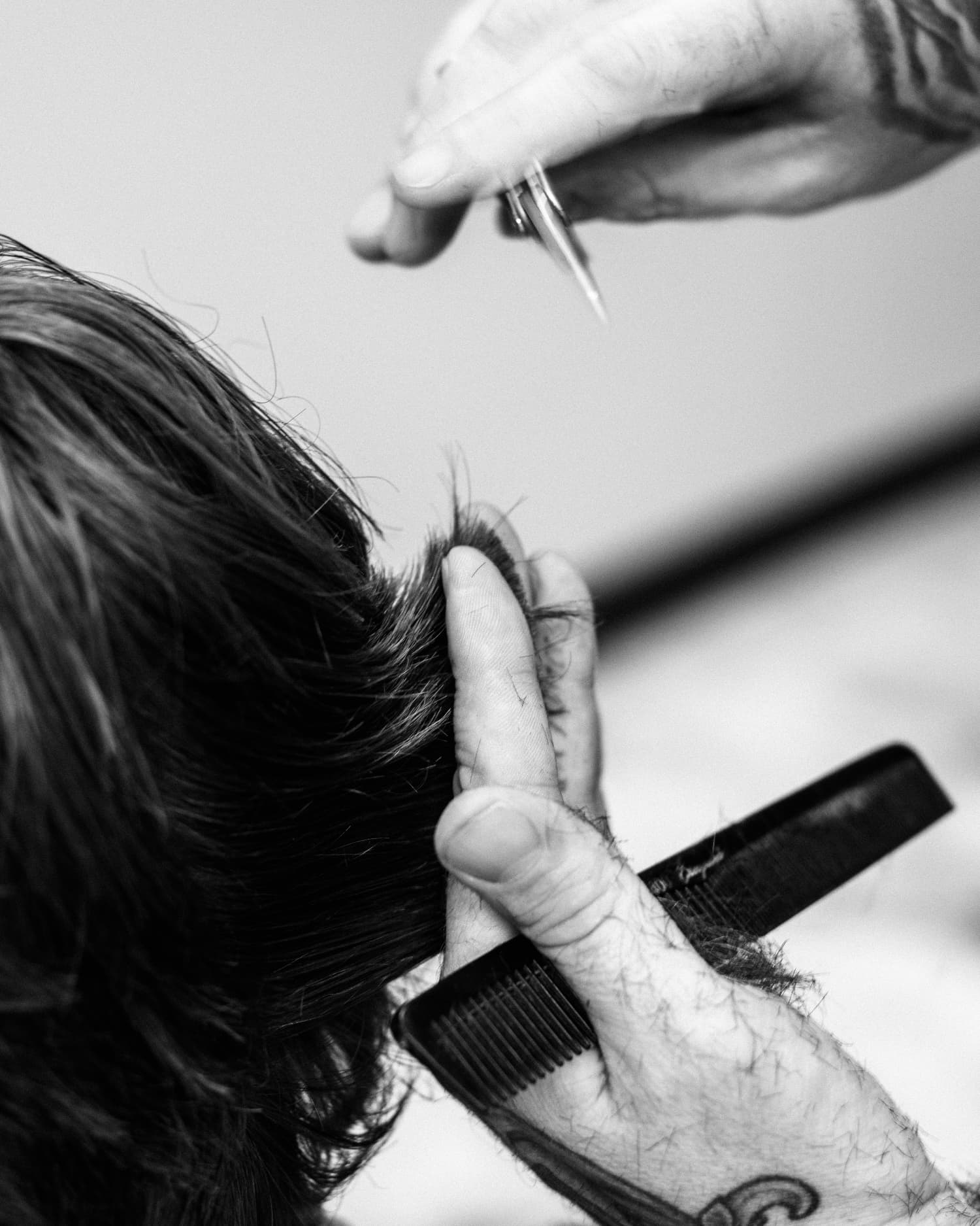 A Gateway barber giving a haircut